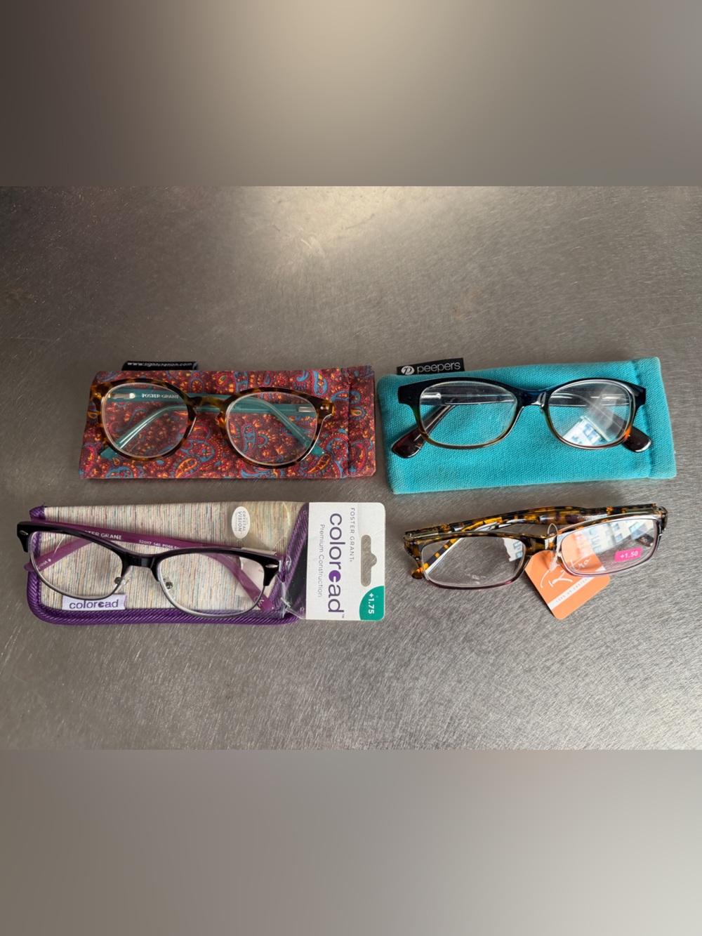 4 pairs Readers NWT & GUC, 1.25, 1.50, 1.75